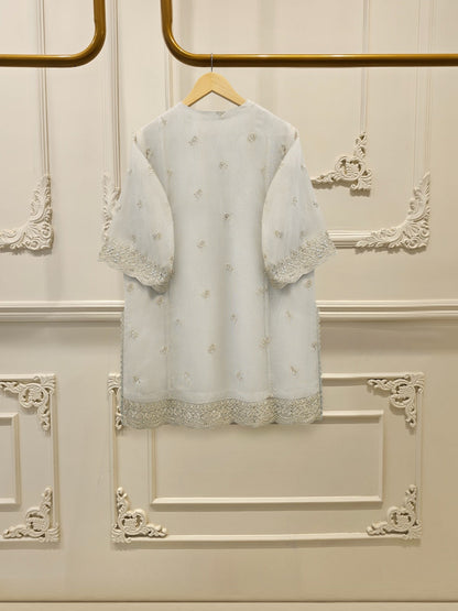 3 Piece - Pure Embroidered Cotton Net Suit