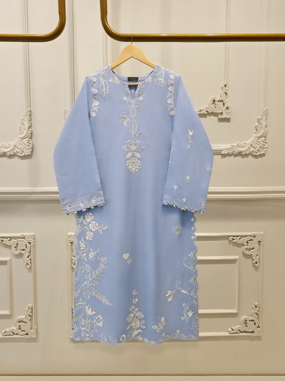 Embroidered Kora Cotton Shirt