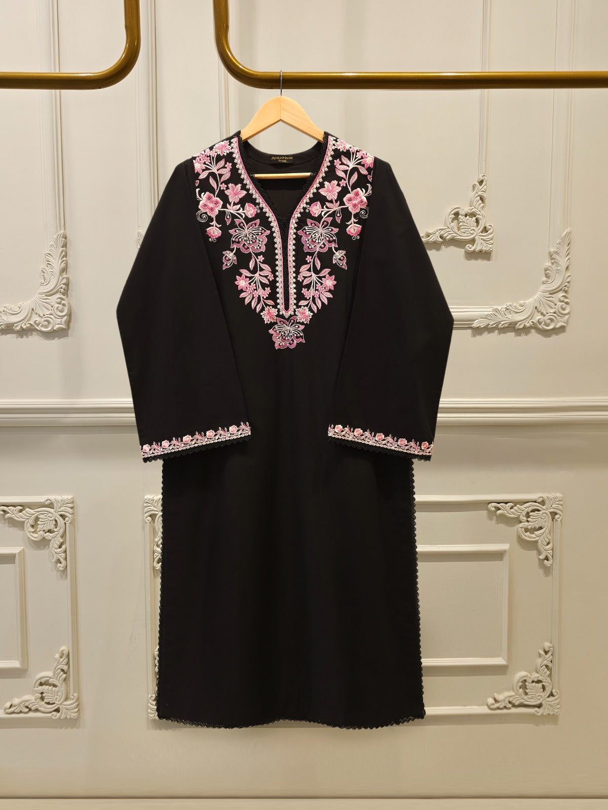 2 Piece - Embroidered Cambric Suit