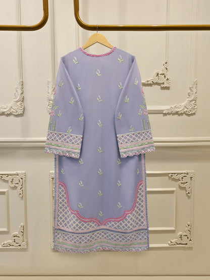 3 Piece - Embroidered Cambric Suit