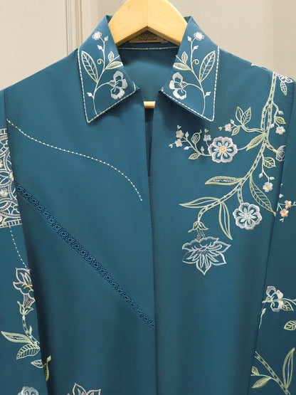 2 Piece - Embroidered Cambric Suit