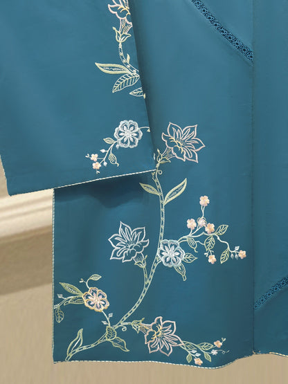 2 Piece - Embroidered Cambric Suit