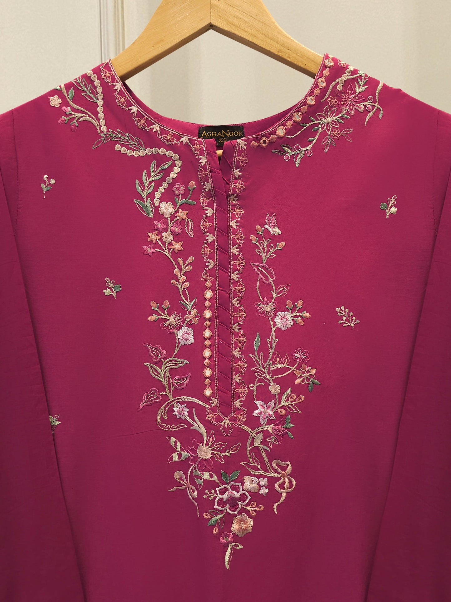 2 Piece - Embroidered Cambric Suit