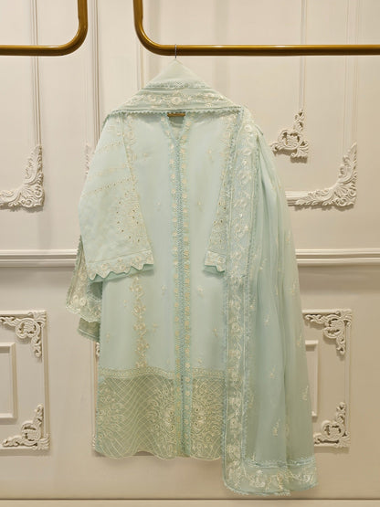 3 Piece - Embroidered Cambric Suit