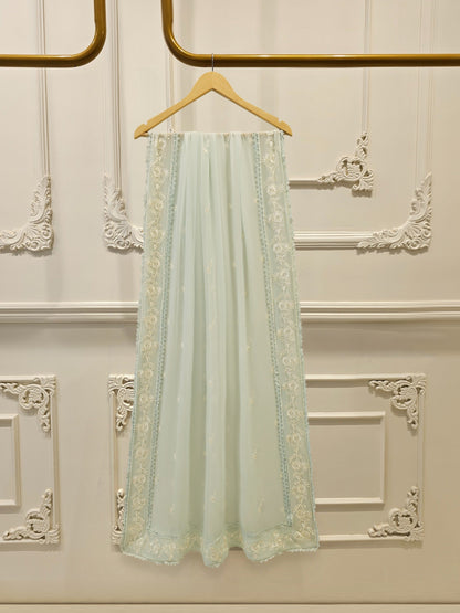 3 Piece - Embroidered Cambric Suit