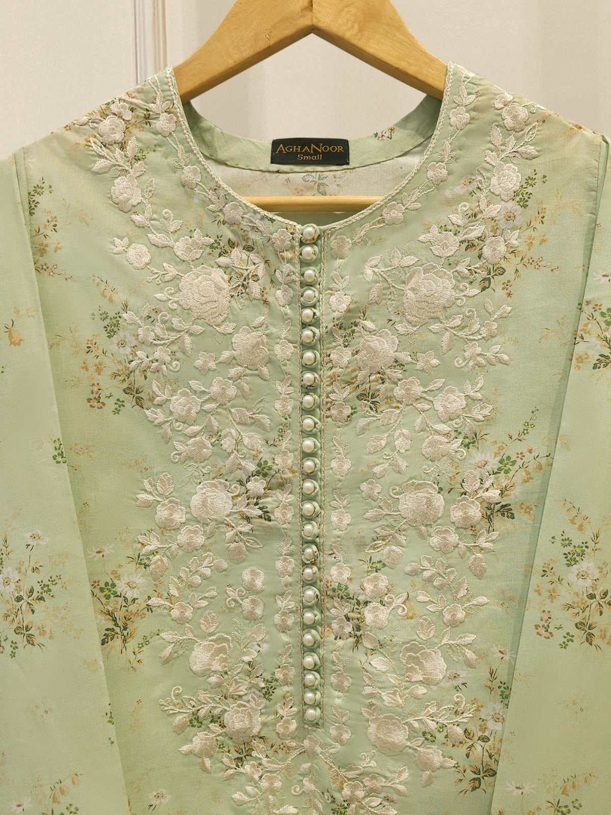Embroidered Digital Printed Cambric Shirt