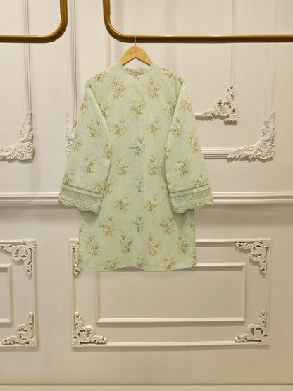 Embroidered Digital Printed Cambric Shirt
