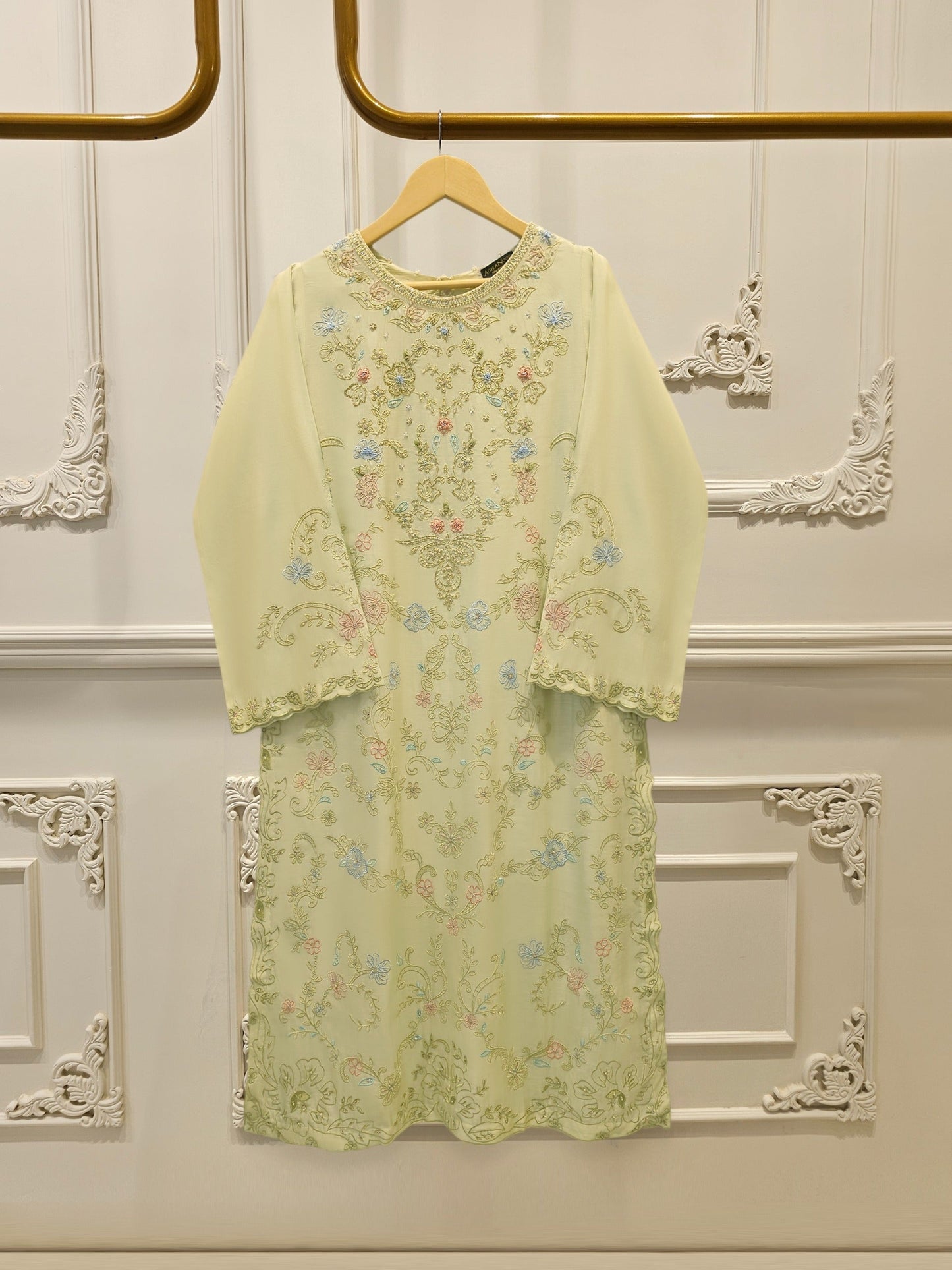 2 Piece - Pure Khaddi Silk Embroidered Suit
