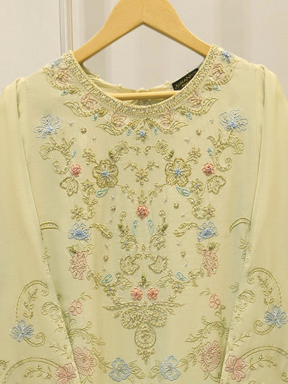 2 Piece - Pure Khaddi Silk Embroidered Suit