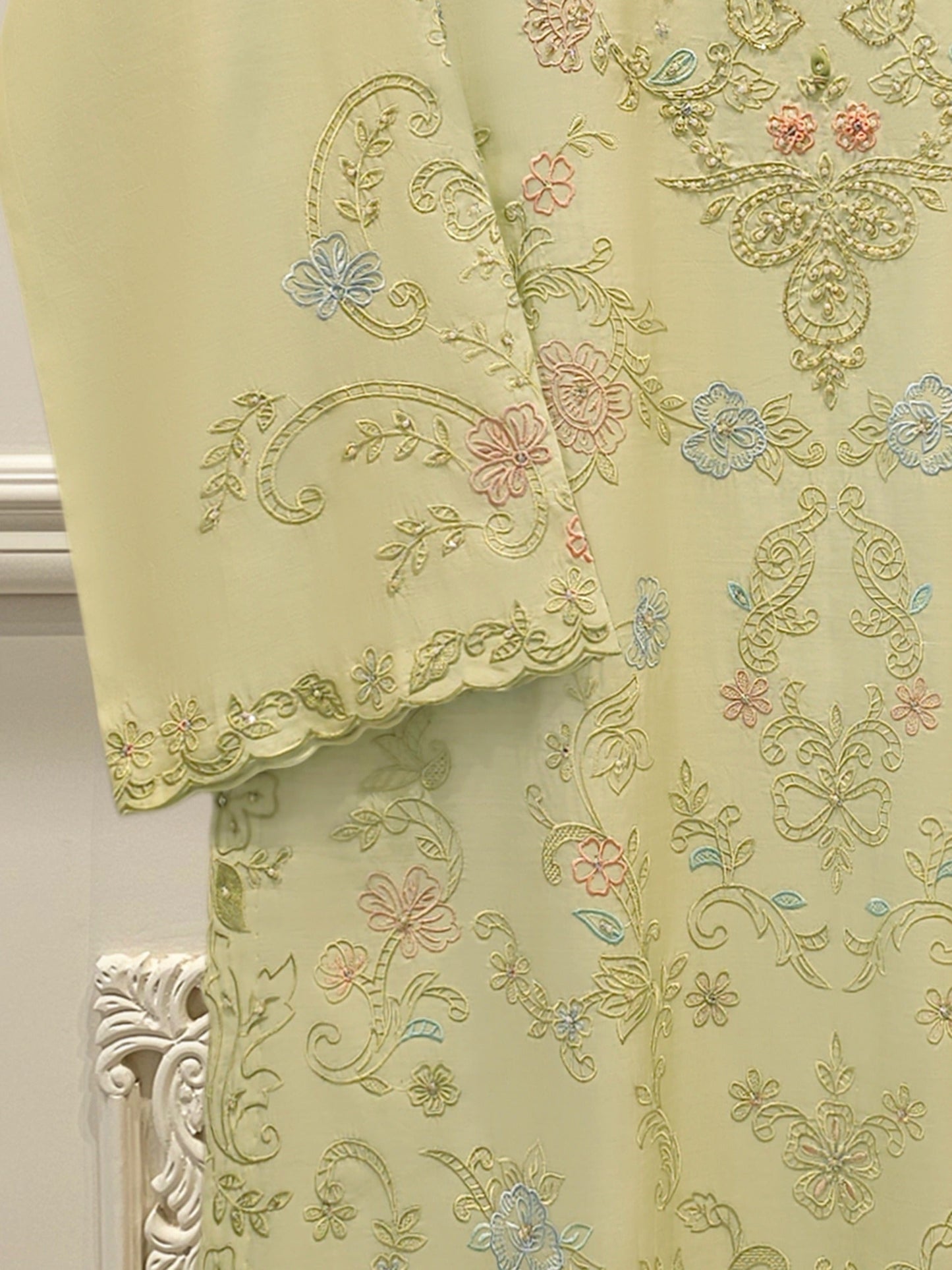2 Piece - Pure Khaddi Silk Embroidered Suit