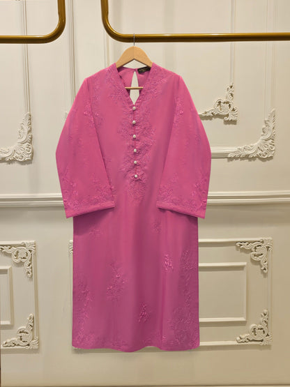 2 Piece - Embroidered Cambric Suit