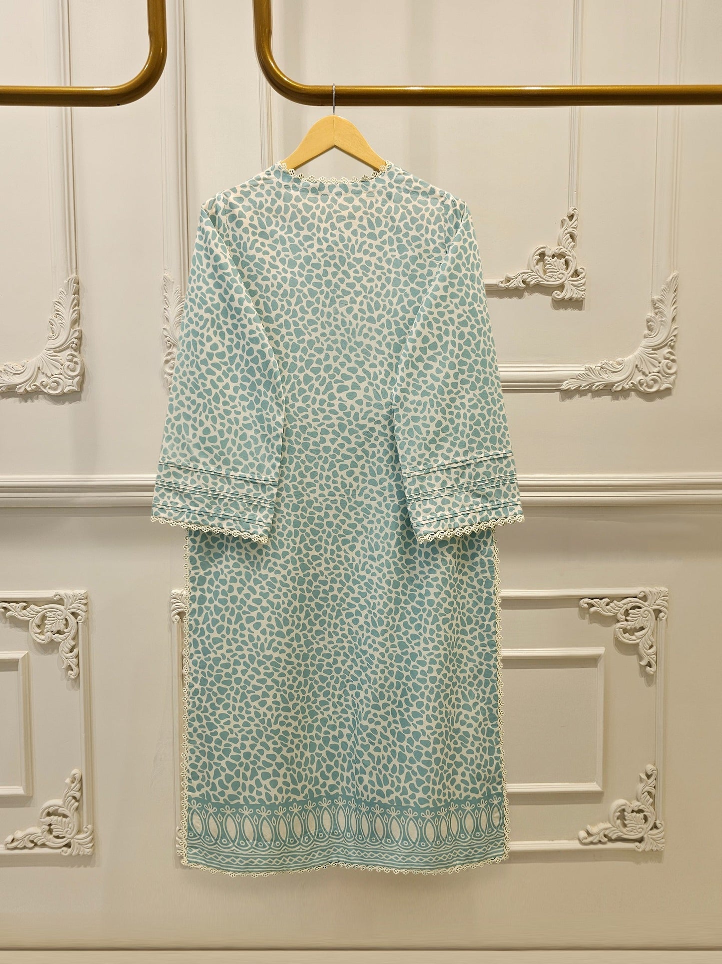 2-Piece Digital Printed Embroidered Cambric Suit