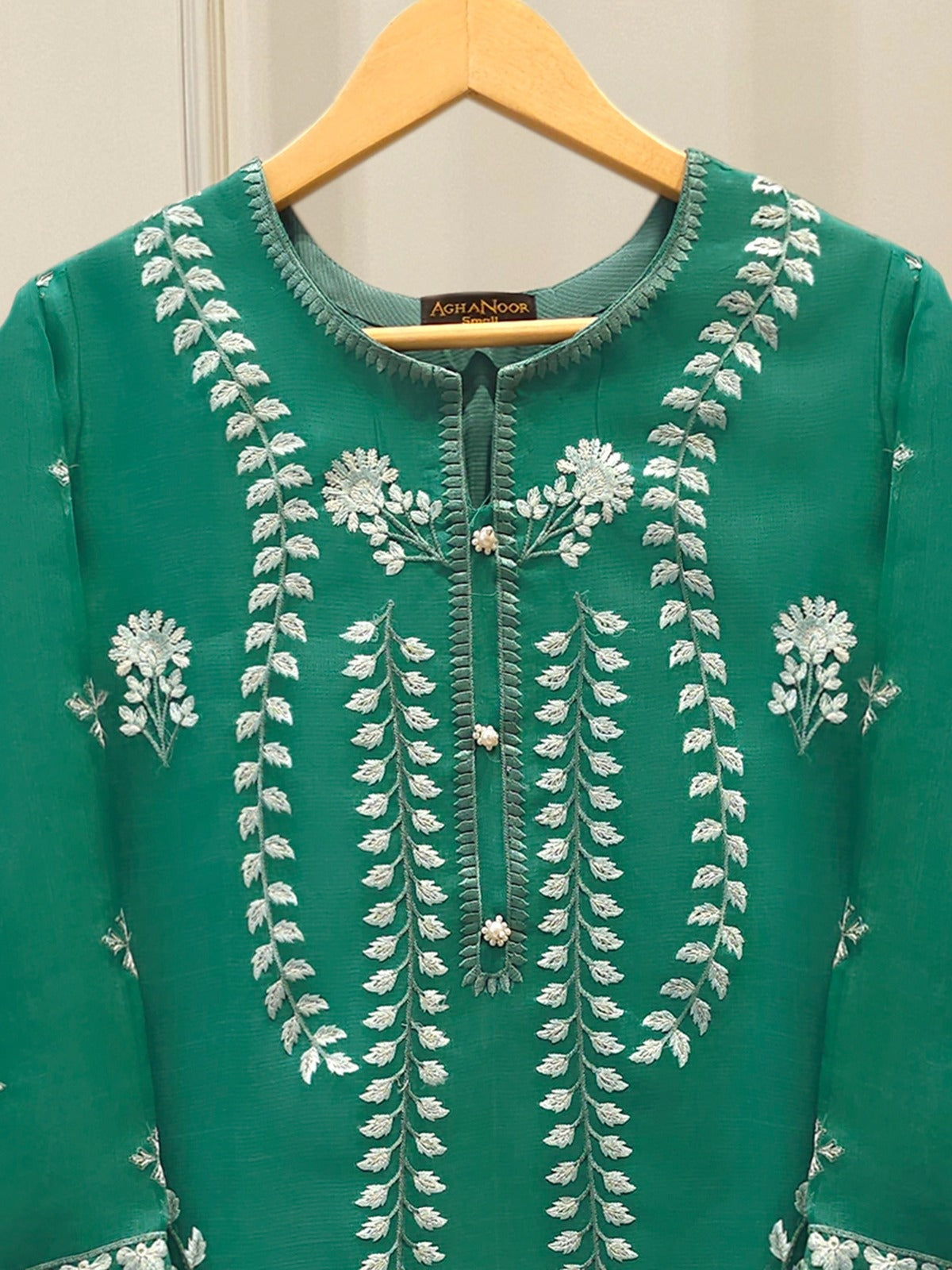 Pure Organza Embroidered Suit