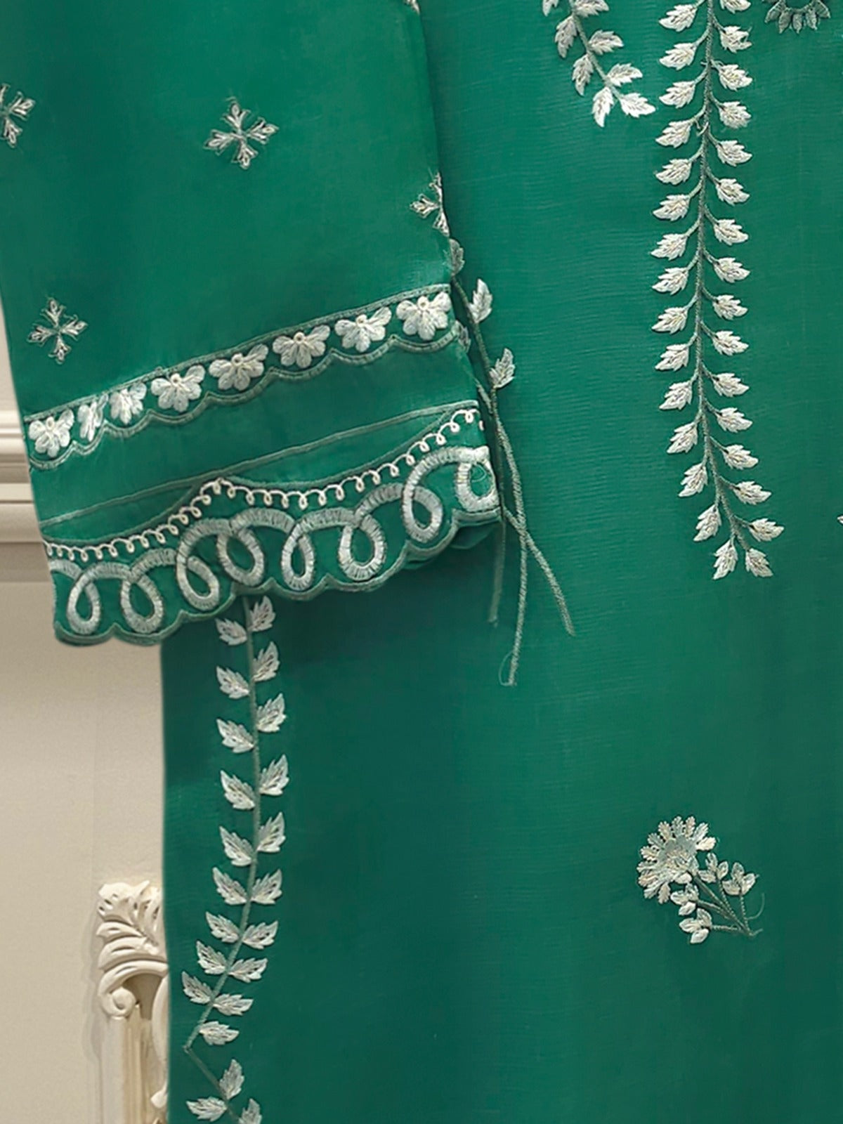 Pure Organza Embroidered Suit