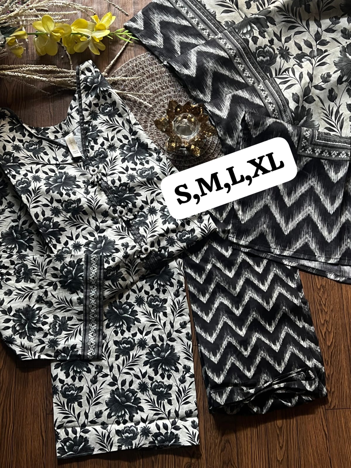 Bin Saeed 3pcs Printed Suits