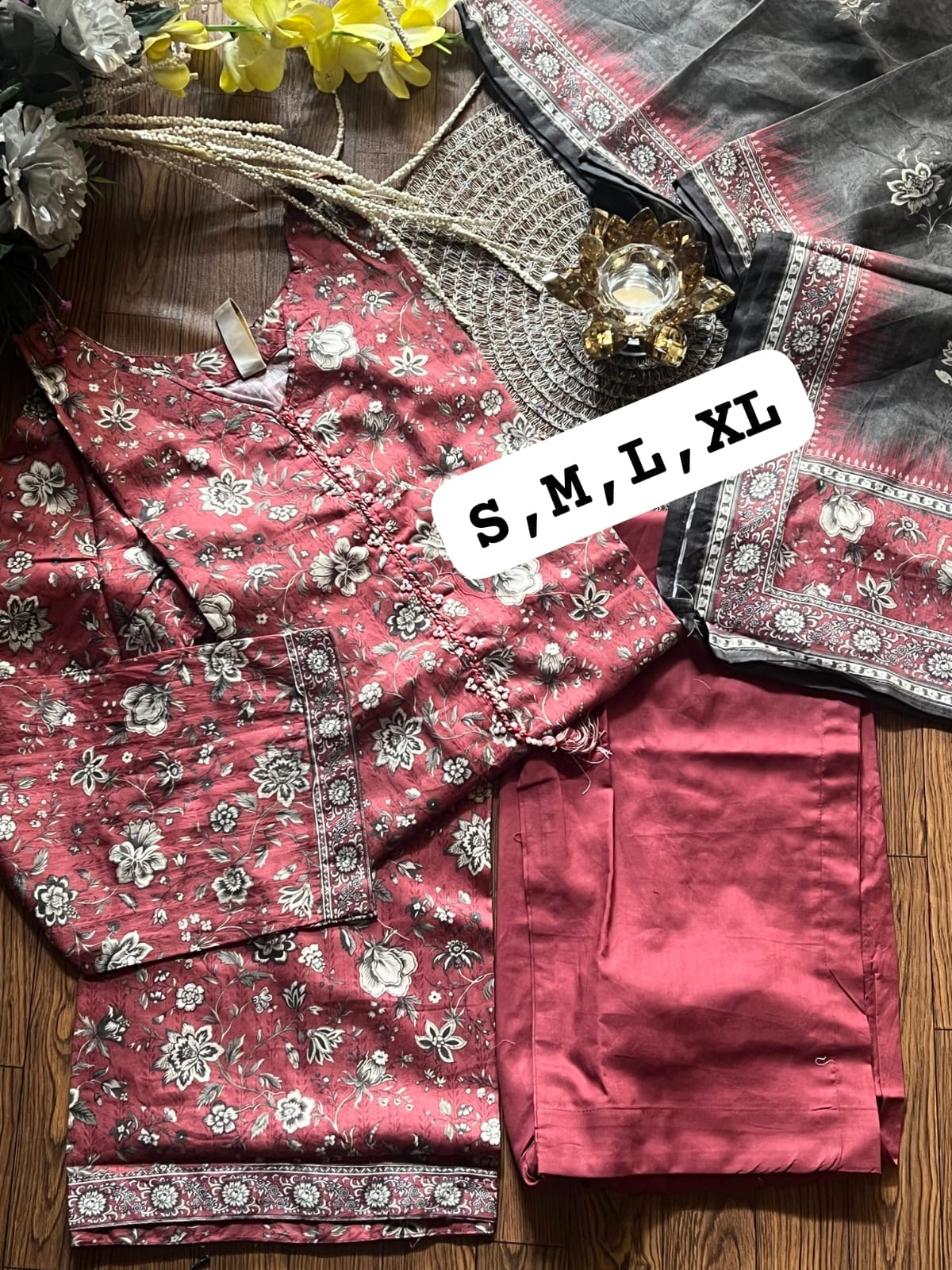 Bin Saeed 3pcs Printed Suits