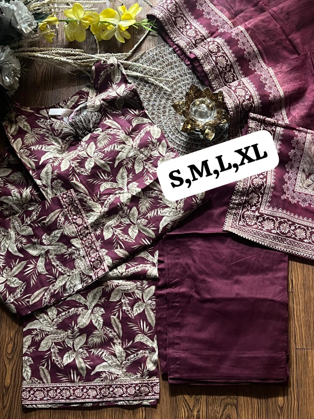 Bin Saeed 3pcs Printed Suits