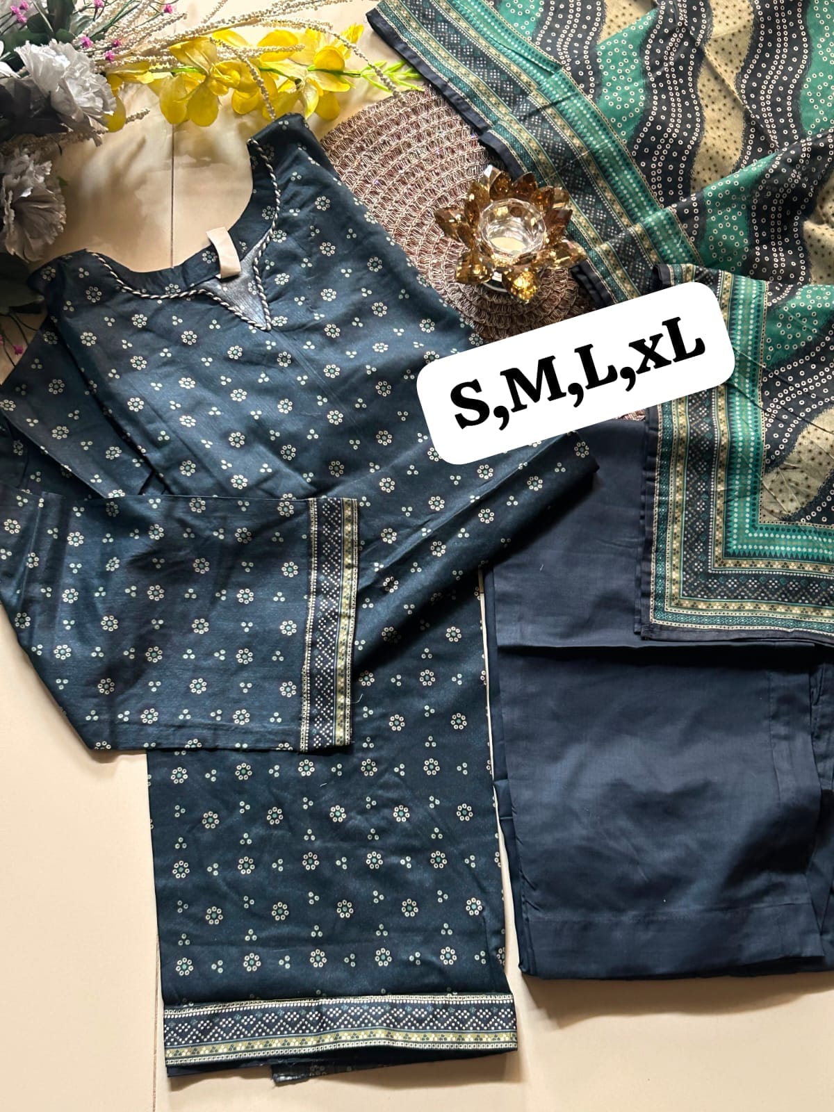 Bin Saeed 3pcs Printed Suits
