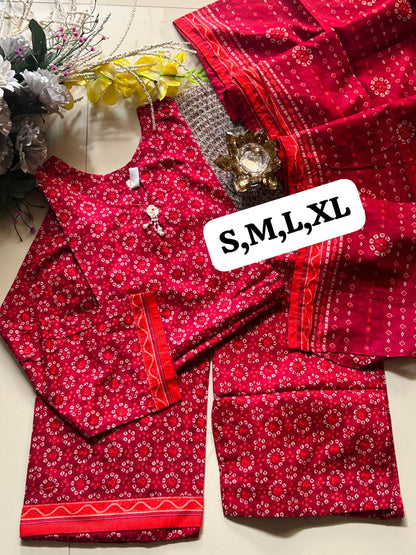 Bin Saeed 3pcs Printed Suits