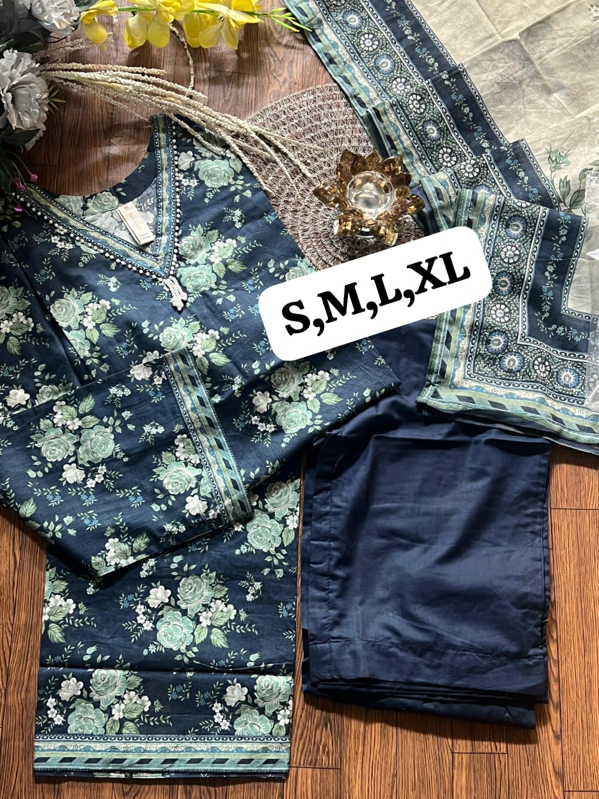 Bin Saeed 3pcs Printed Suits