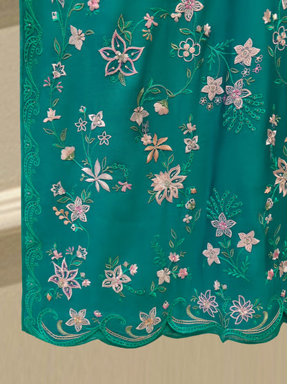 2 Piece - Pure Khaddi Silk Embroidered Suit S115064