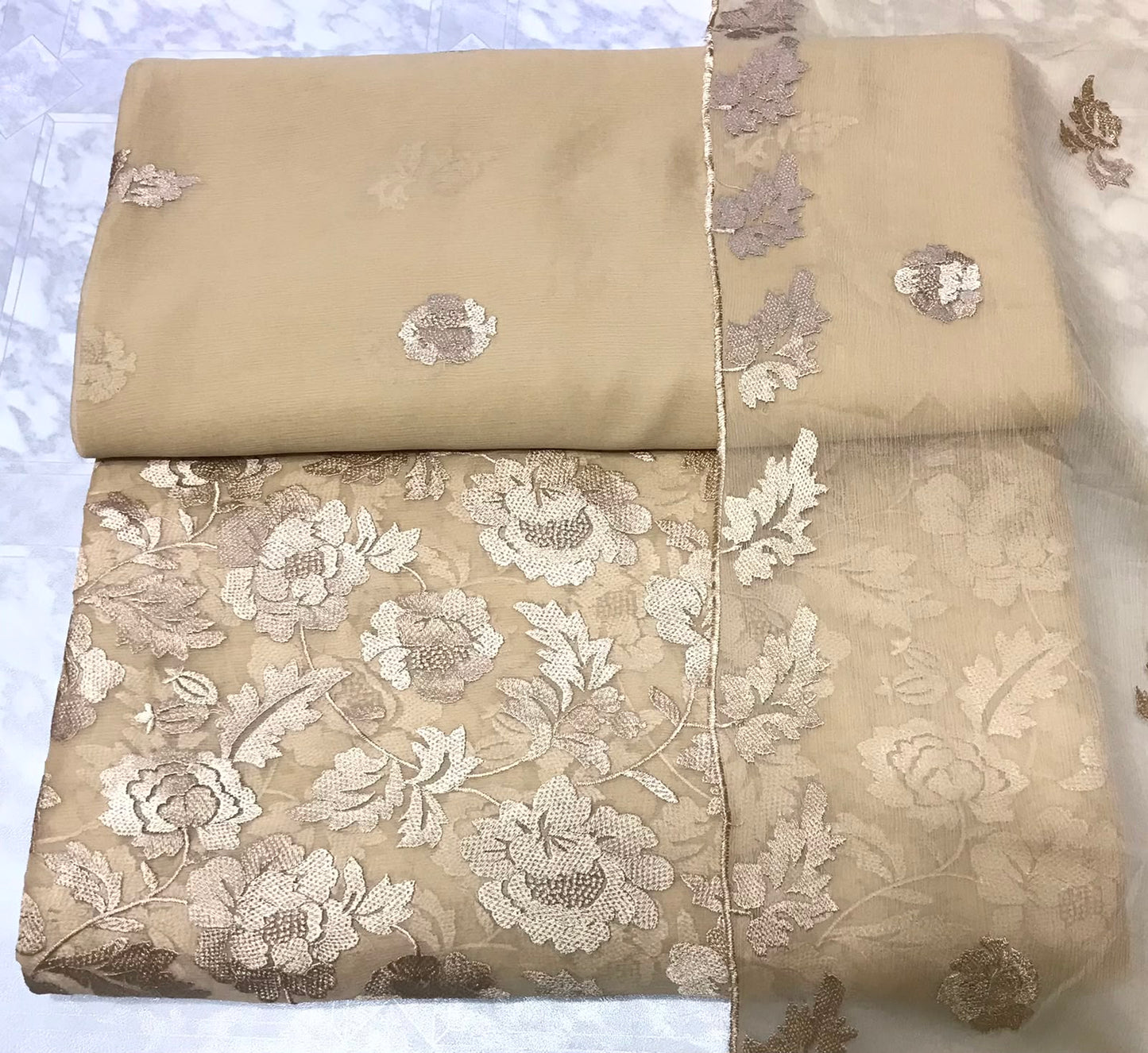 3Pcs Chiffon Suits