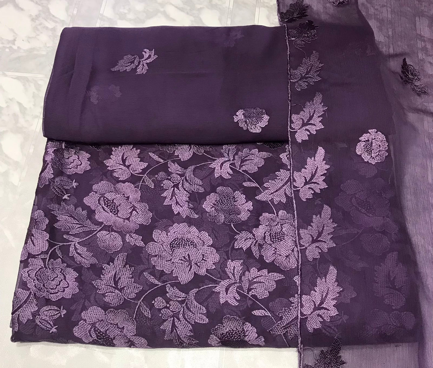 3Pcs Chiffon Suits