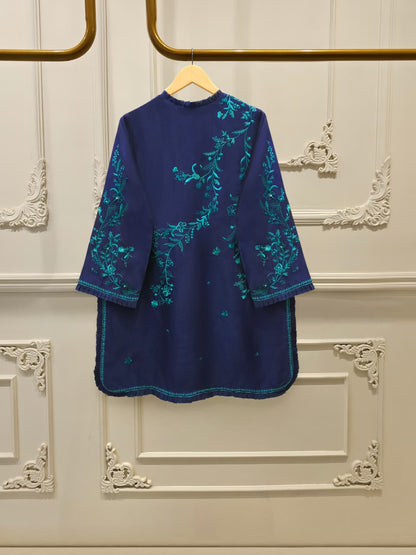 AGHA NOOR 3 Piece- Pure Shisha Silk Embroidered Suit S115107