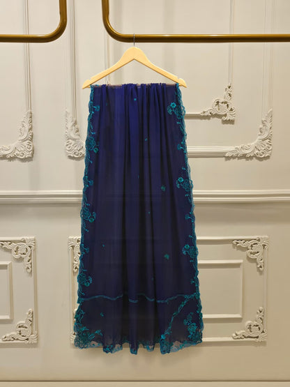 AGHA NOOR 3 Piece- Pure Shisha Silk Embroidered Suit S115107