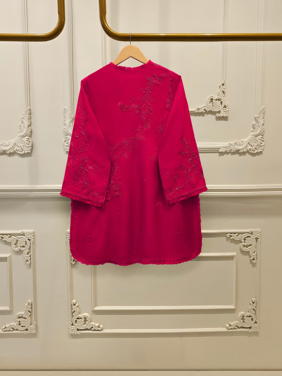AGHA NOOR 3 Piece- Pure Shisha Silk Embroidered Suit S115108