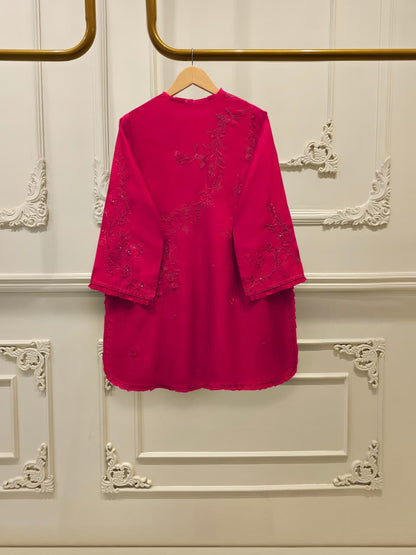 AGHA NOOR 3 Piece- Pure Shisha Silk Embroidered Suit S115108