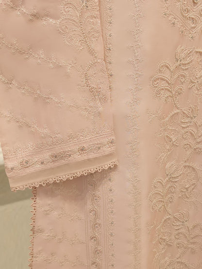 AGHA NOOR 3 Piece- Pure Shisha Silk Embroidered Suit S115122