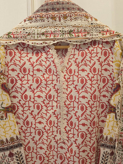 AGHA NOOR 2 Piece -Digital Printed Cambric Suit S115121