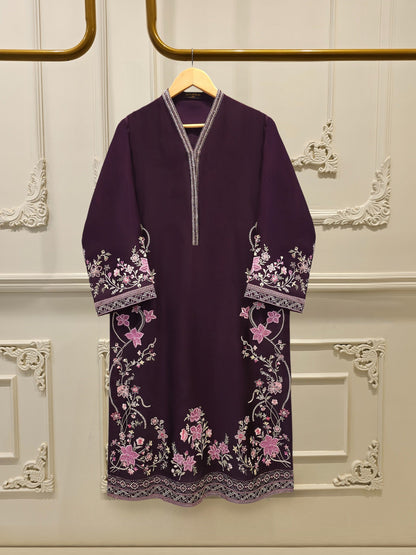 AGHA NOOR 2 Piece- Pure Shisha Silk Embroidered Suit S115119