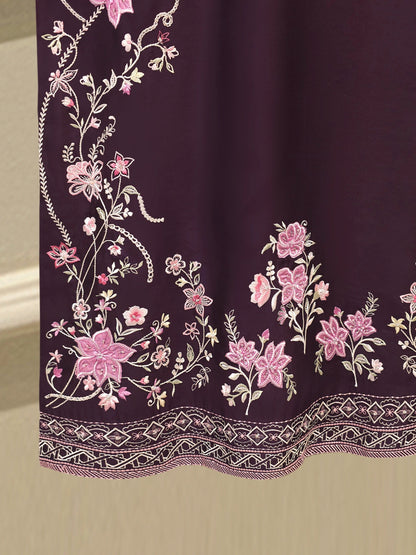 AGHA NOOR 2 Piece- Pure Shisha Silk Embroidered Suit S115119