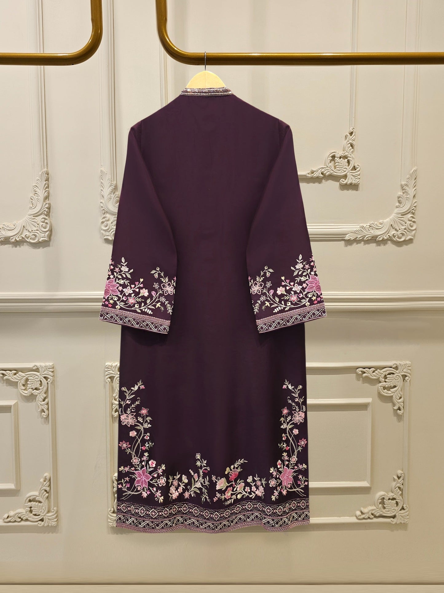 AGHA NOOR 2 Piece- Pure Shisha Silk Embroidered Suit S115119
