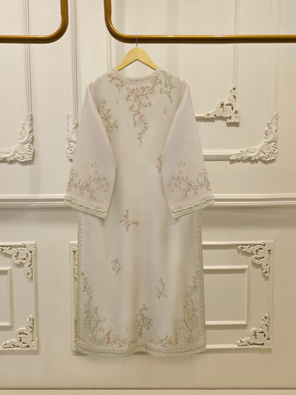 AGHA NOOR 3 Piece- Pure Sheesha Silk Embroidered Suit S115118