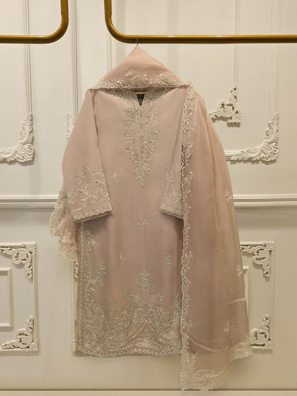 AGHA NOOR 2 Piece - Embroidered Cambric Suit S115126