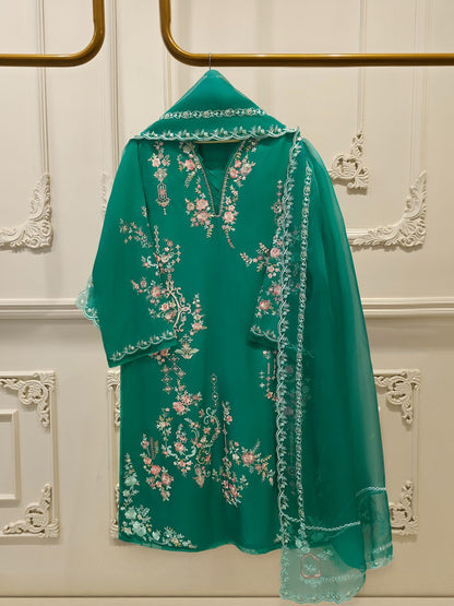 Pure Khaddi Silk Embroidered Suit | 2 Piece