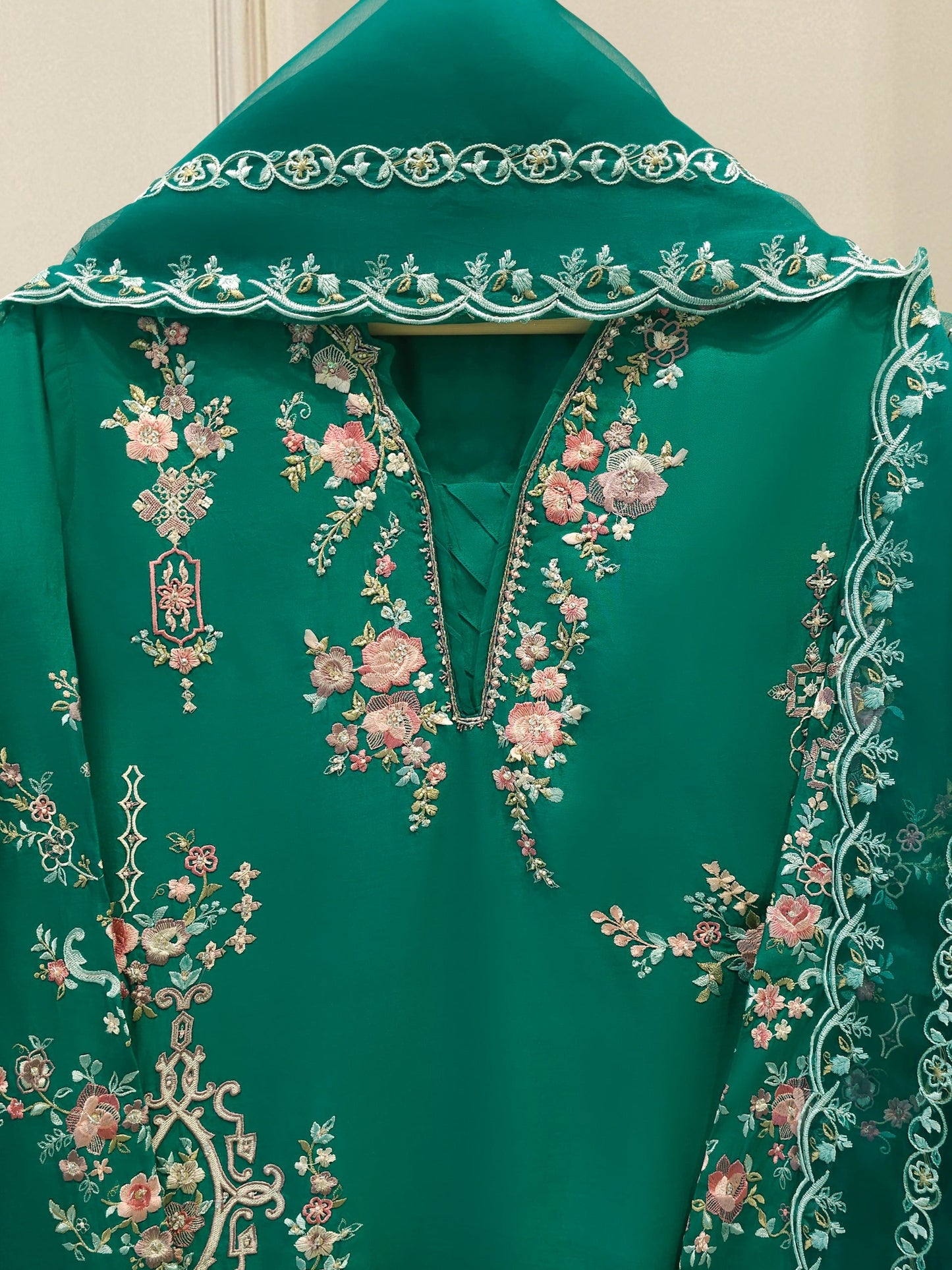 Pure Khaddi Silk Embroidered Suit | 2 Piece