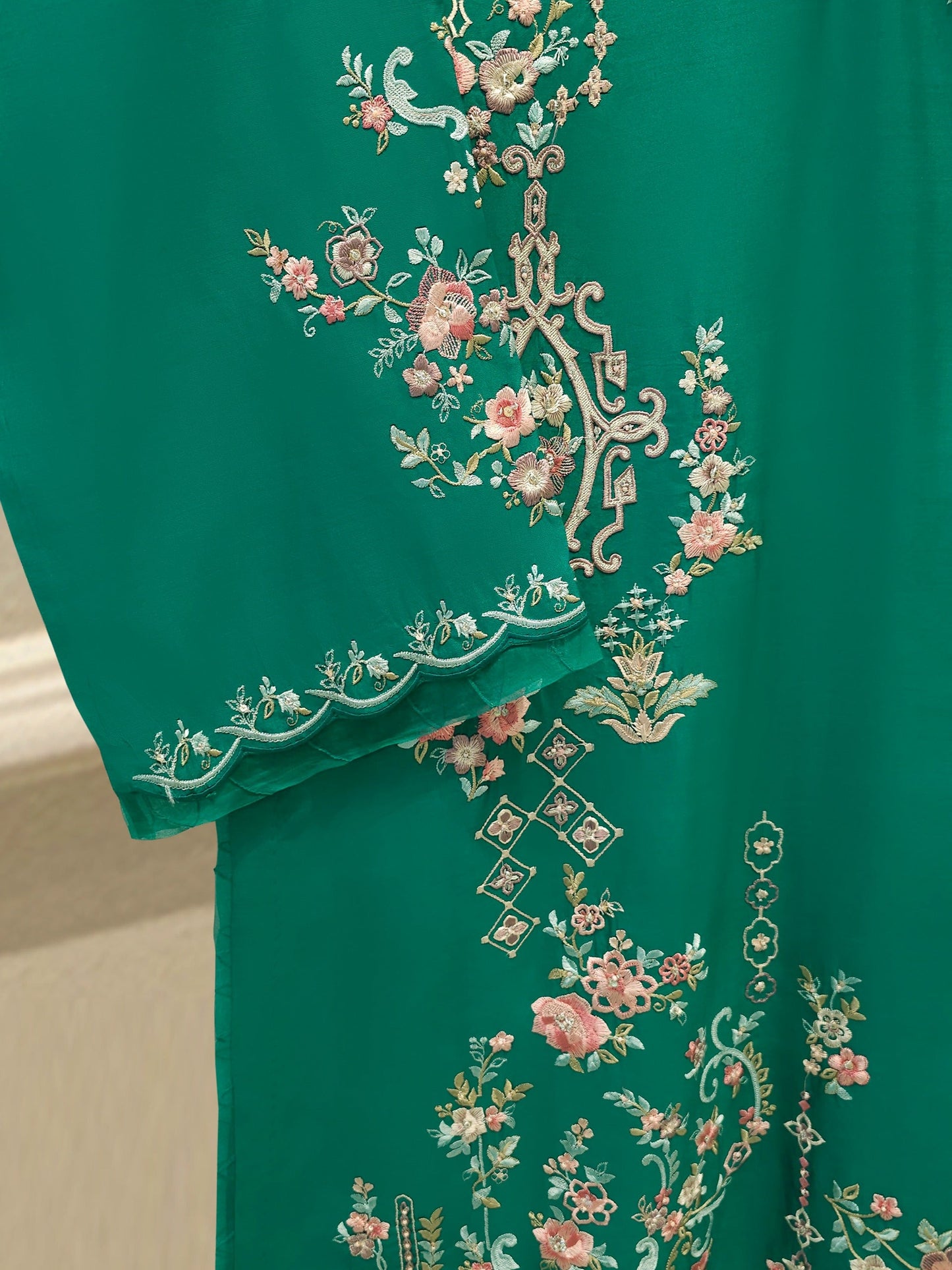 Pure Khaddi Silk Embroidered Suit | 2 Piece