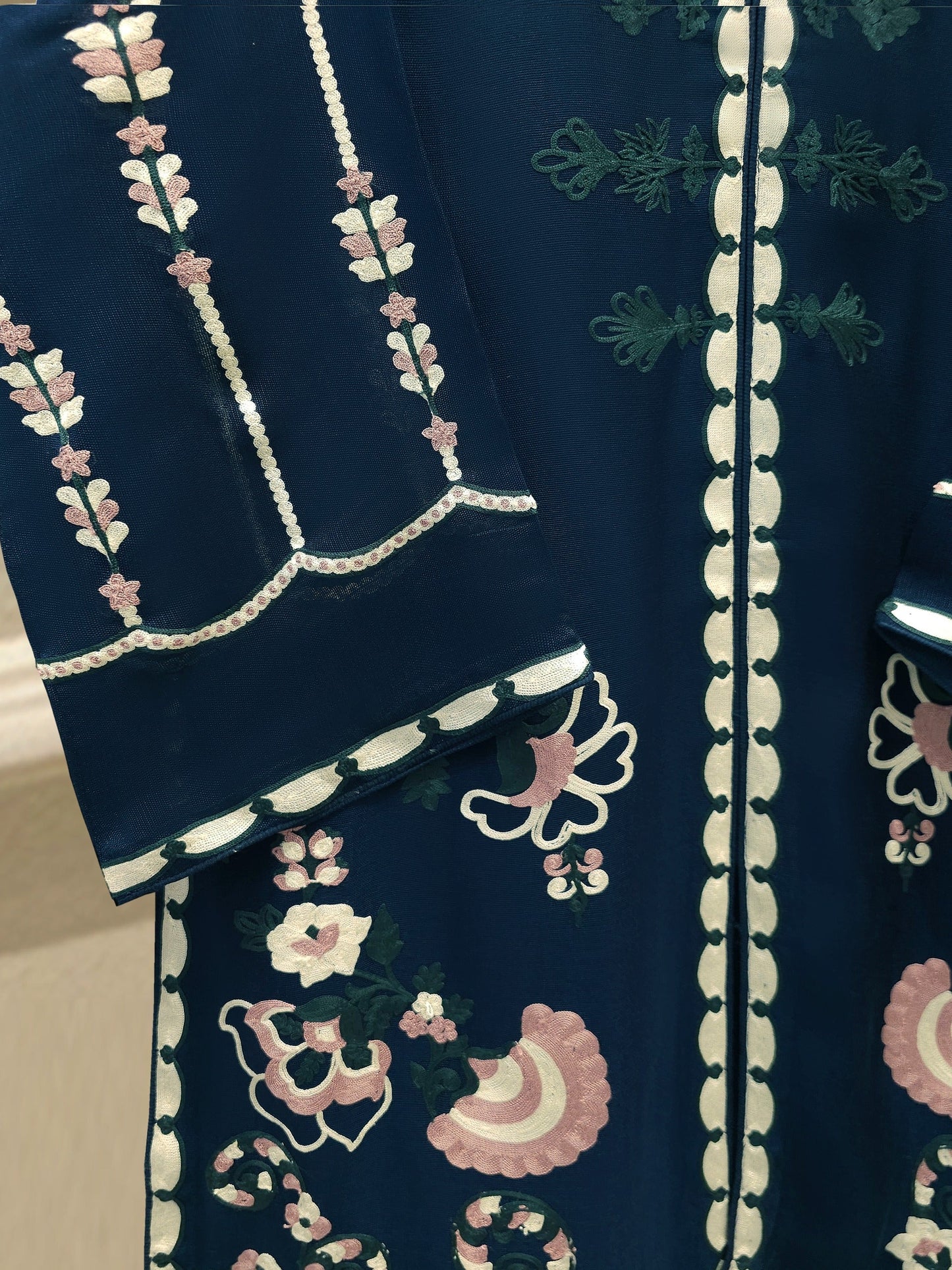Pure Embroidered Cotton Net Suit | 3 Piece