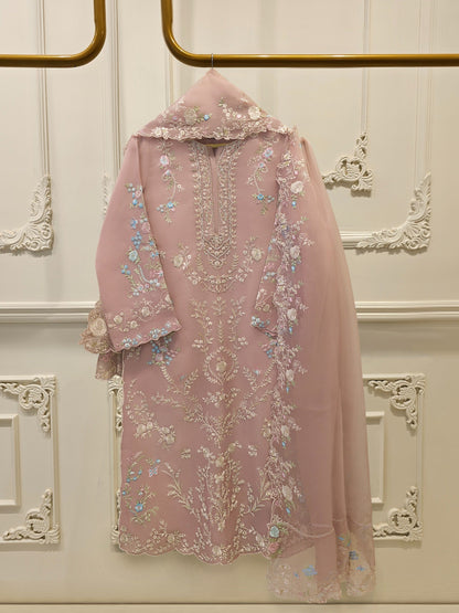 Pure Organza Embroidered Suit | 3 Piece