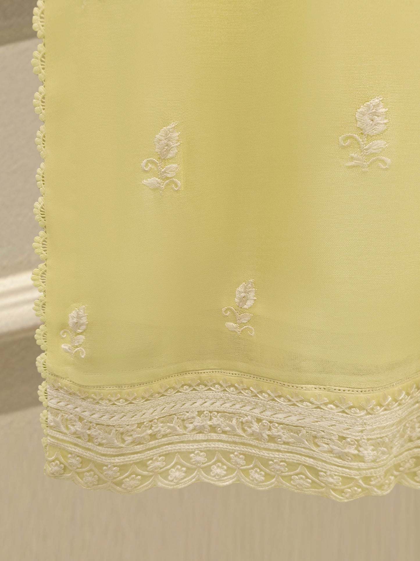 Pure Embroidered Cotton Net Suit | 3 Piece