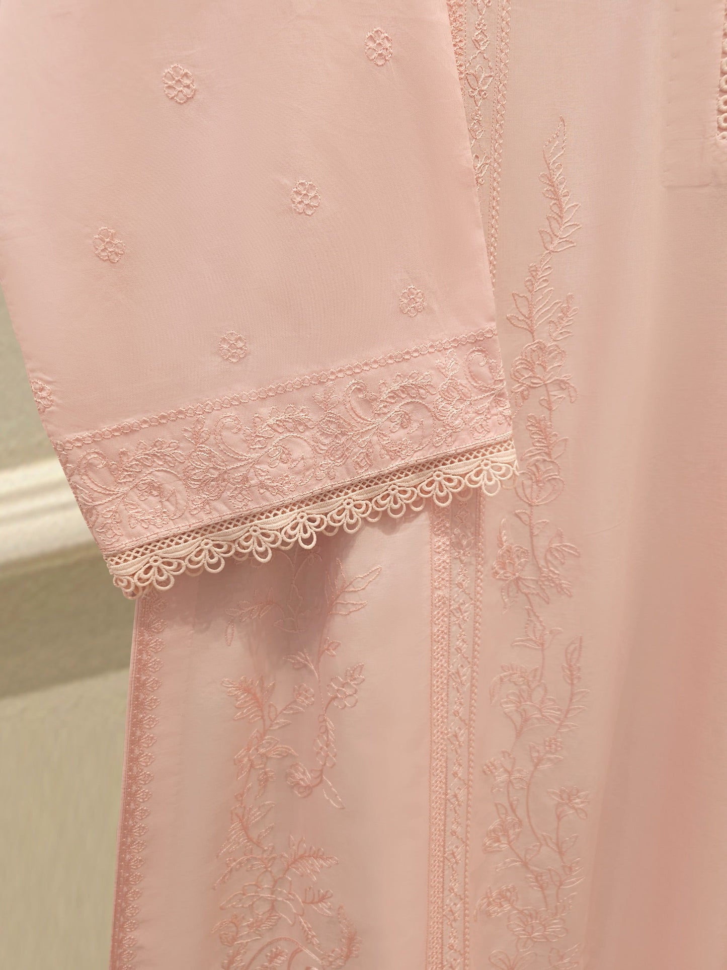 Embroidered Cambric Suit | 3 Piece