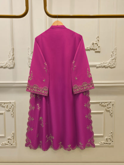 AGHA NOOR 3 Piece - Embroidered Cambric Suit