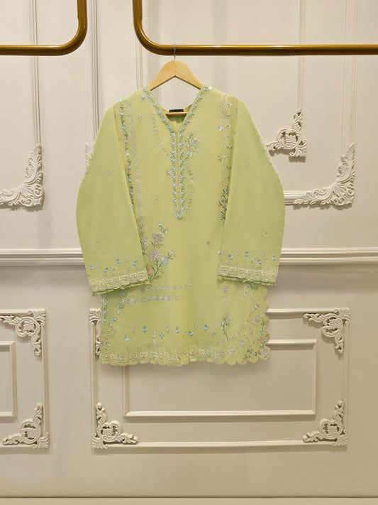 AGHA NOOR 2 Piece - Embroidered Cambric Suit