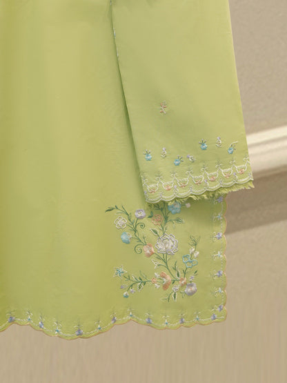 AGHA NOOR 2 Piece - Embroidered Cambric Suit