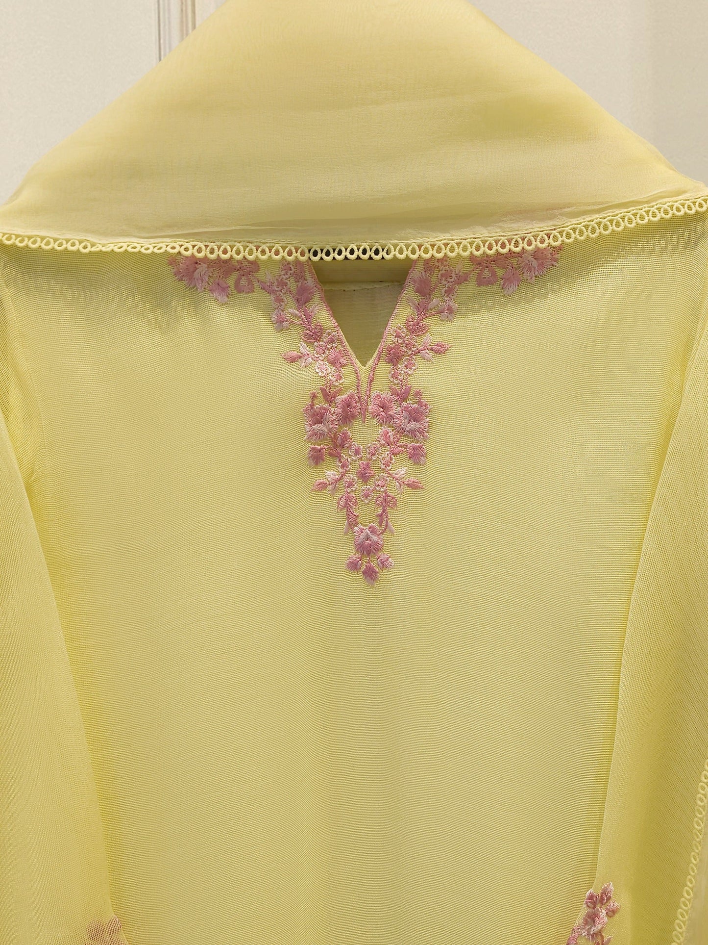 AGHA NOOR Pure Embroidered Cotton Net Suit | 3 Piece