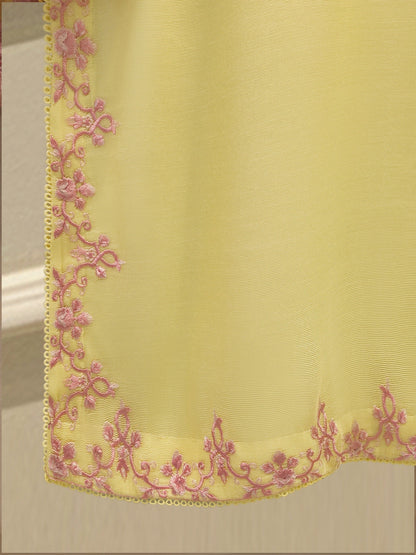 AGHA NOOR Pure Embroidered Cotton Net Suit | 3 Piece